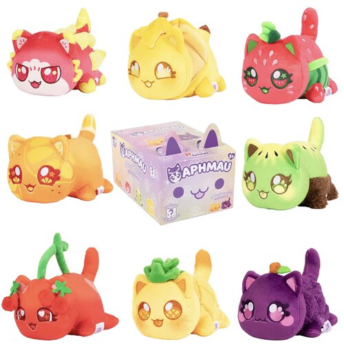Aphmau MeeMeows阿芙喵咪咪喵6英寸15CM猫咪水果毛绒Fruit盲盒