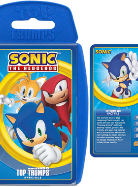 美国Top Trumps Specials刺猬索尼克Sonic The Hedgehog收藏卡牌