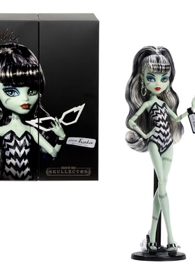 Monster High Barbie Frankie Stein怪物高中芭比联名基基娃娃女