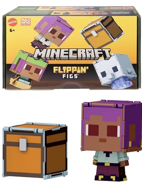 美泰我的世界大头变形公仔史蒂夫亚里克斯猫狗Mattel Minecraft