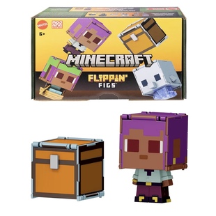 美泰我 Minecraft 世界大头变形公仔史蒂夫亚里克斯猫狗Mattel