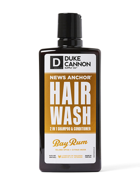 Duke Cannon美国无硫酸盐月桂朗姆深层清洁男士二合一护发洗发水