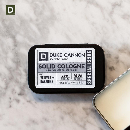 Duke固体香水香根草橡木苔便携