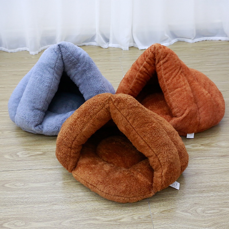 四季通用半封闭猫窝狗窝拖鞋窝立体猫屋保暖小狗窝垫宠物用品
