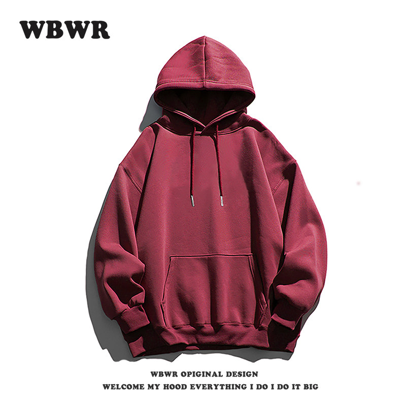 빈티지 틈새 기본 후드 티셔츠 남성 가을 겨울 미국 스트리트 스타일 잘 생긴 솔리드 컬러 루즈하고 다재다능한 재킷