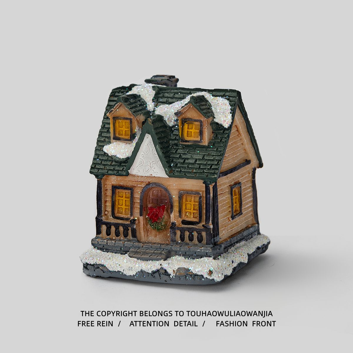 Kevin家!无聊了让发光的小房子陪你过冬!治愈小夜灯摆件圣诞礼物