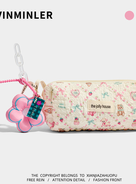 Kevin家“无聊把泡泡棉狗笔袋装满”ins可爱便携大容量学生铅笔袋