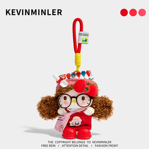 KEVINMINLER原创正版KT猫包挂件hellokitty钥匙扣车挂饰生日礼物