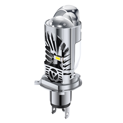 汽车led激光大灯双光透镜改装强光h4远近光一体车灯超亮矩阵灯泡