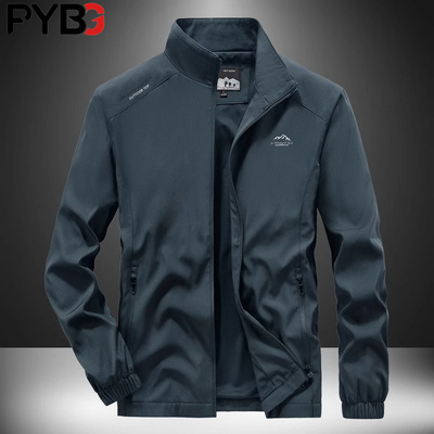 高端男士夹克外套春装2025新款运动加绒防风爆款冲锋衣男款秋冬季