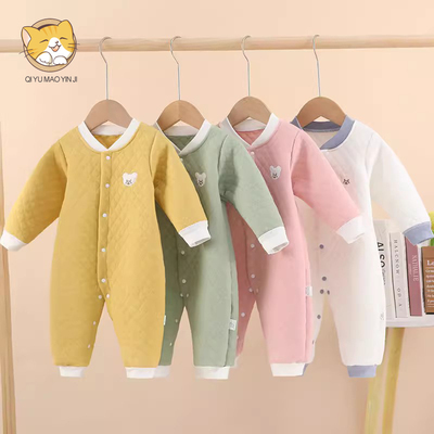 新生婴儿衣服纯棉连体衣春秋