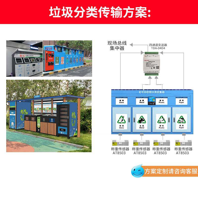 AT8504高精度称重传感器单点式压重力模块皮带滚筒秤800kg