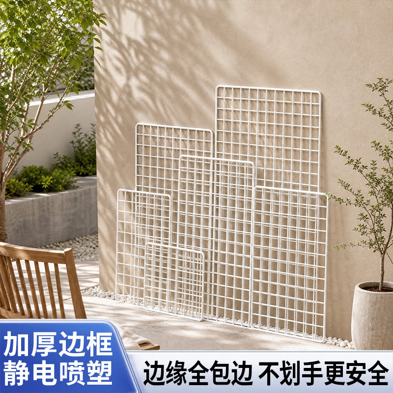 爱心形娃娃墙收纳网格ins网红店铺装修背景毛绒玩具布偶公仔墙上