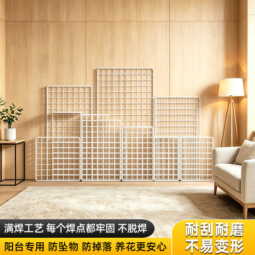 挂篮展示架网格片铁丝置物收纳架入户玄关墙面墙上置物架床边零食