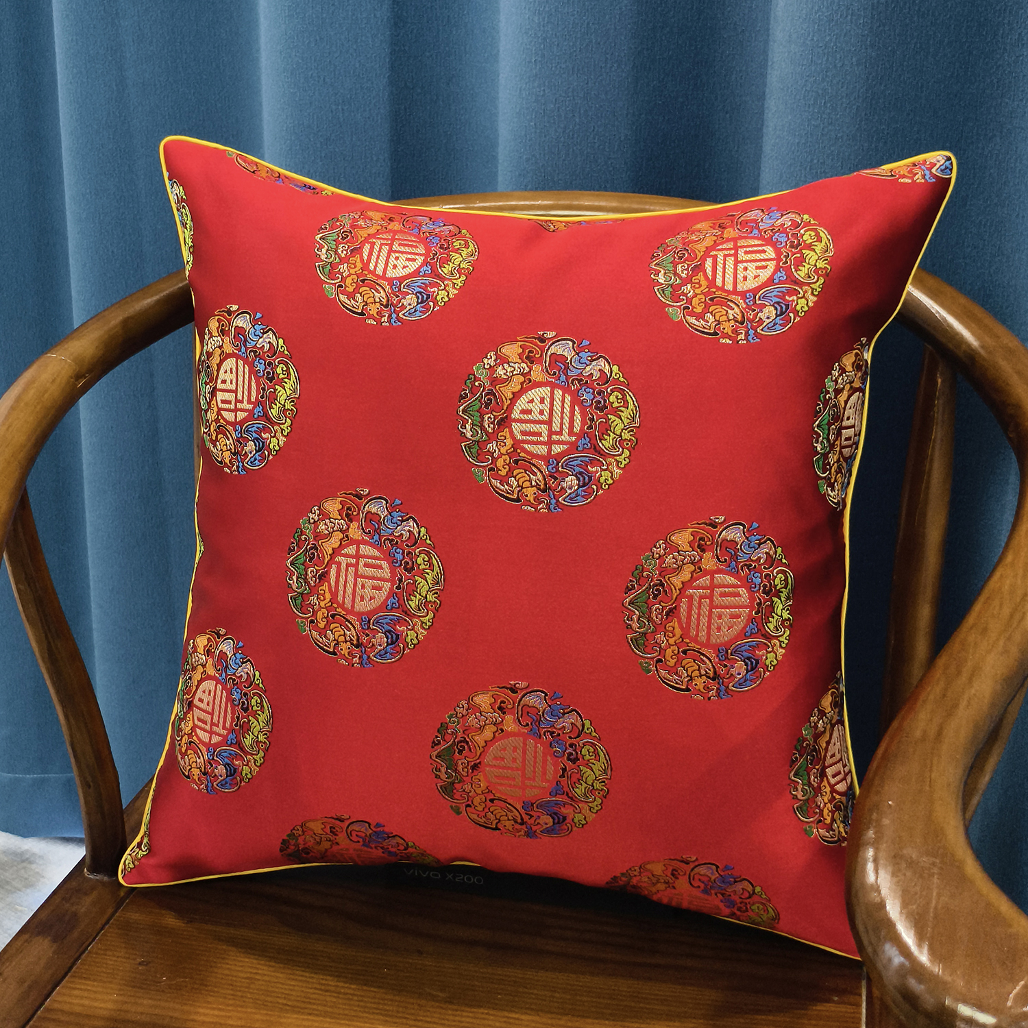 新中式抱枕客厅沙发靠垫含芯靠枕套床头大靠背垫古典轻奢高级感