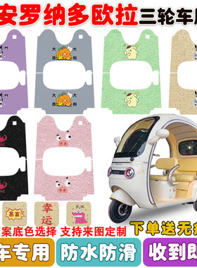 适用大安罗纳多欧拉三轮车脚垫DA1000DZK-22B丝圈防水防滑垫定制