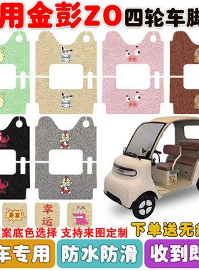 适用于金彭Z0电动四轮车脚垫丝圈防水防滑耐磨脚踩踏板垫定制款