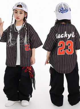 儿童街舞嘻哈宽松酷帅演出服