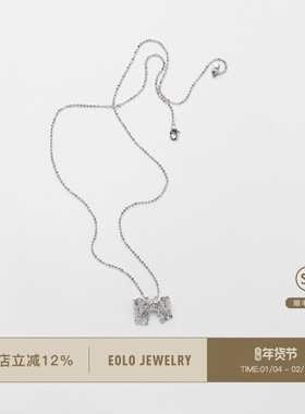 EOLO蕾丝蝴蝶结项链女