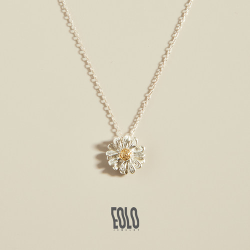 EOLO小雏菊项链女纯银