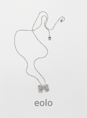 EOLO蕾丝蝴蝶结项链女