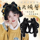 汉服古风假发包一体式 明制新年假发髻盘发造型垫发 全套头饰古装