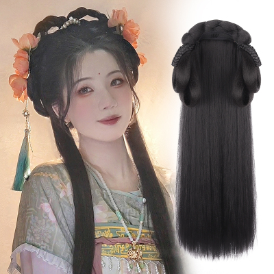 汉服古风假发包一体式发箍软发束