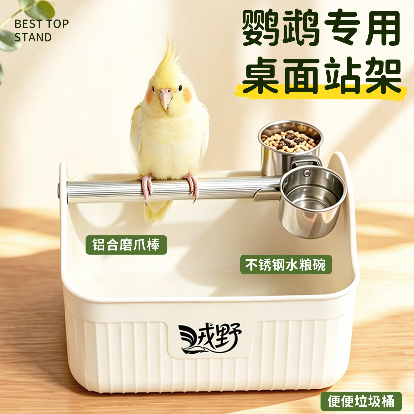【鹦鹉站杆厕所】定点训练排便图片