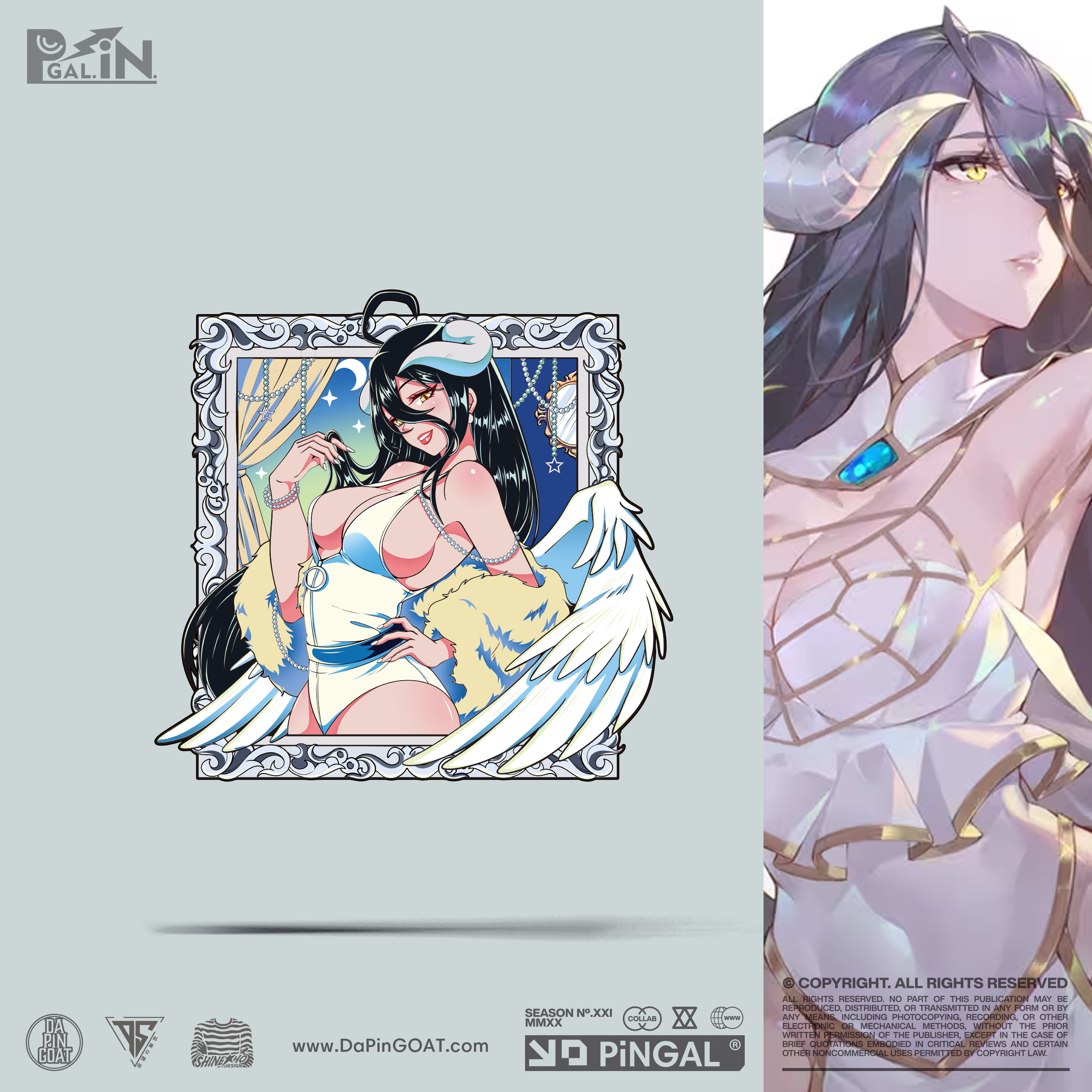 现货 overlord 雅儿贝德正常版 限量金属徽章胸针动漫游