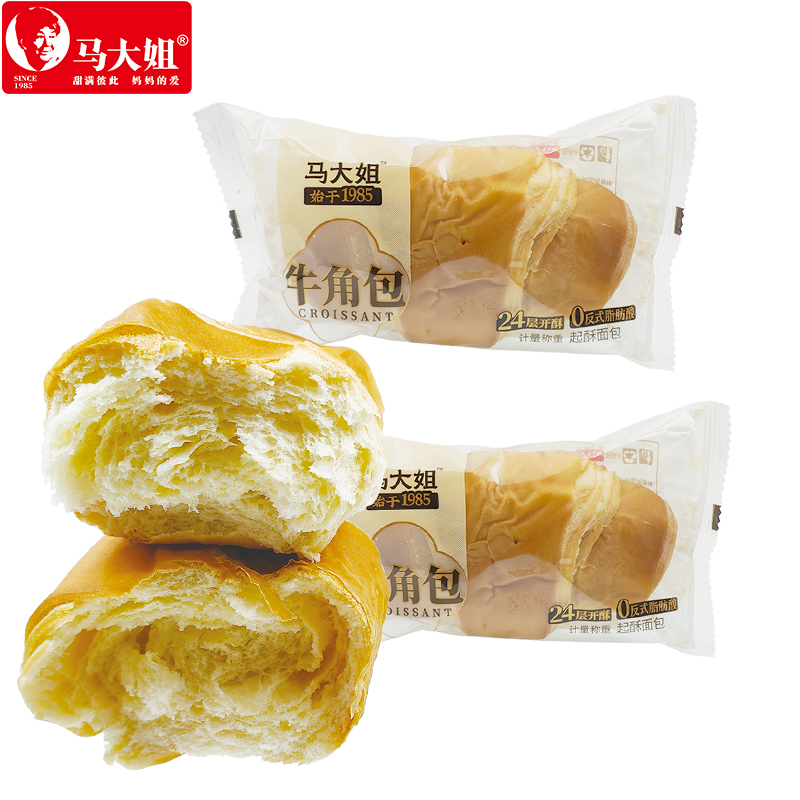 马大姐牛角面包500克独立包装