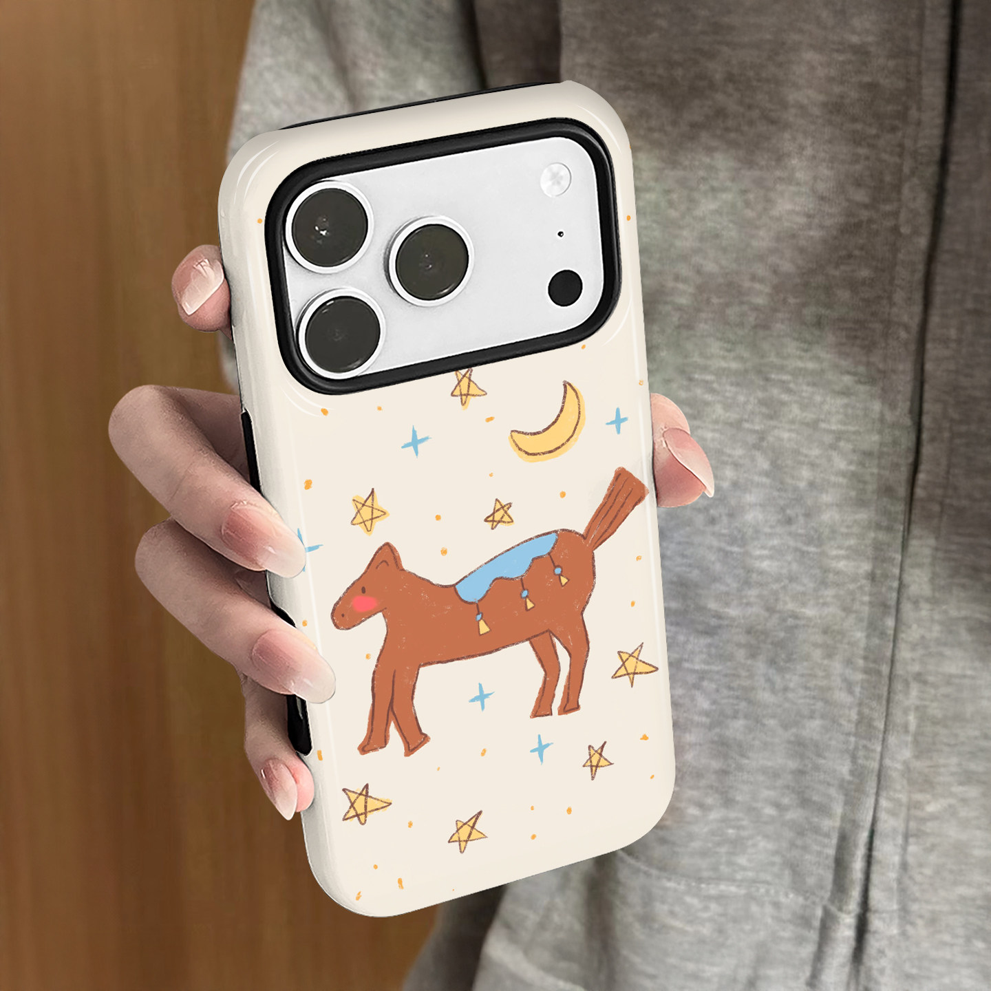 月亮小马适用苹果17pro手机壳iPhone16promax个性15卡通14女13马年小米新款12华为oppo防摔保护套8plus菲林x,3C数码配件,手机保护套/壳,淘宝优惠券,粉丝福利购,淘宝优惠卷