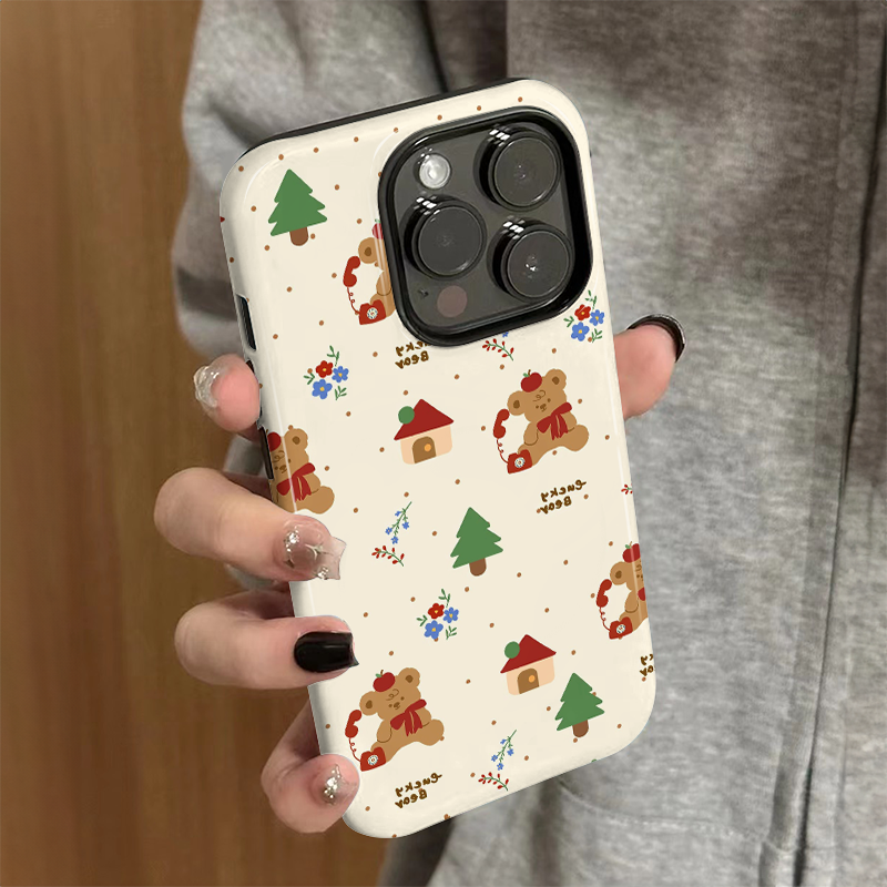 适用苹果16promax手机壳女可爱iPhone15新款iP13/14硅胶xr防摔保护套pro卡通iP7/8小众plus苹果小熊xsmax外壳