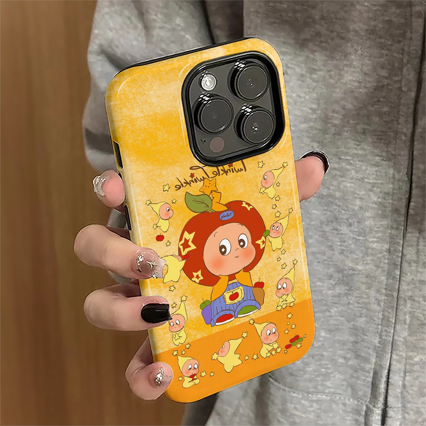 适用苹果17pro手机壳iPhone16promax卡通15pro新款13女14可爱星星人12防摔保护套11潮牌xsmax潮7/8plus菲林e