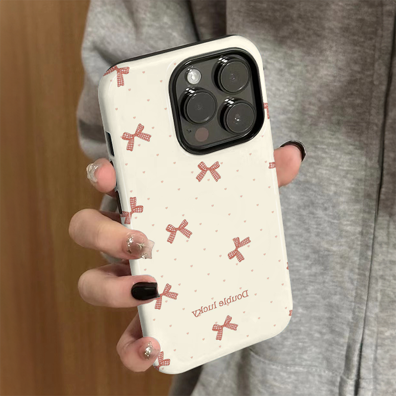 适用苹果16pro手机壳新款iPhone15promax女pro硅胶xr防摔保护套iP13/14简约iP7/8小众plus蝴蝶结xsmax外壳硬