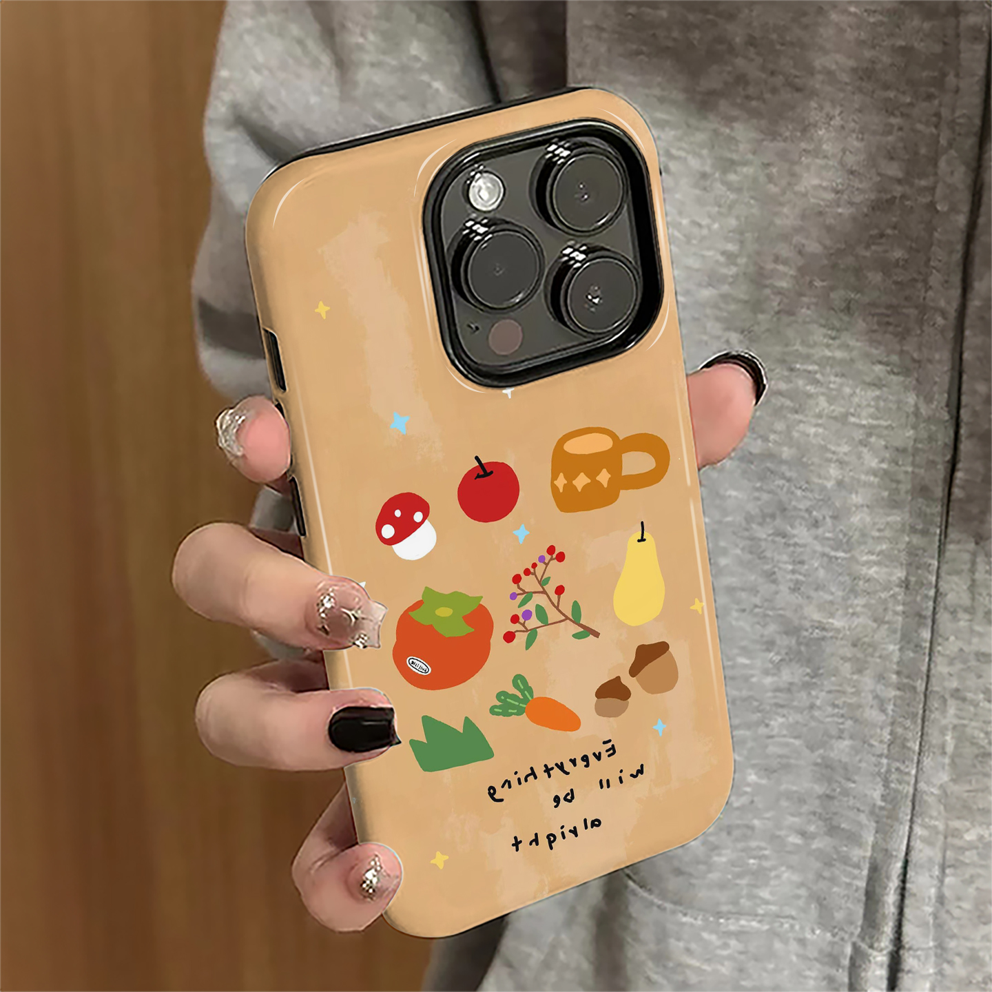 蔬菜水果适用苹果17promax手机壳iPhone16pro简约15pro女13秋冬14新款12个性防摔11保护套xsmax/8/7plus菲林e