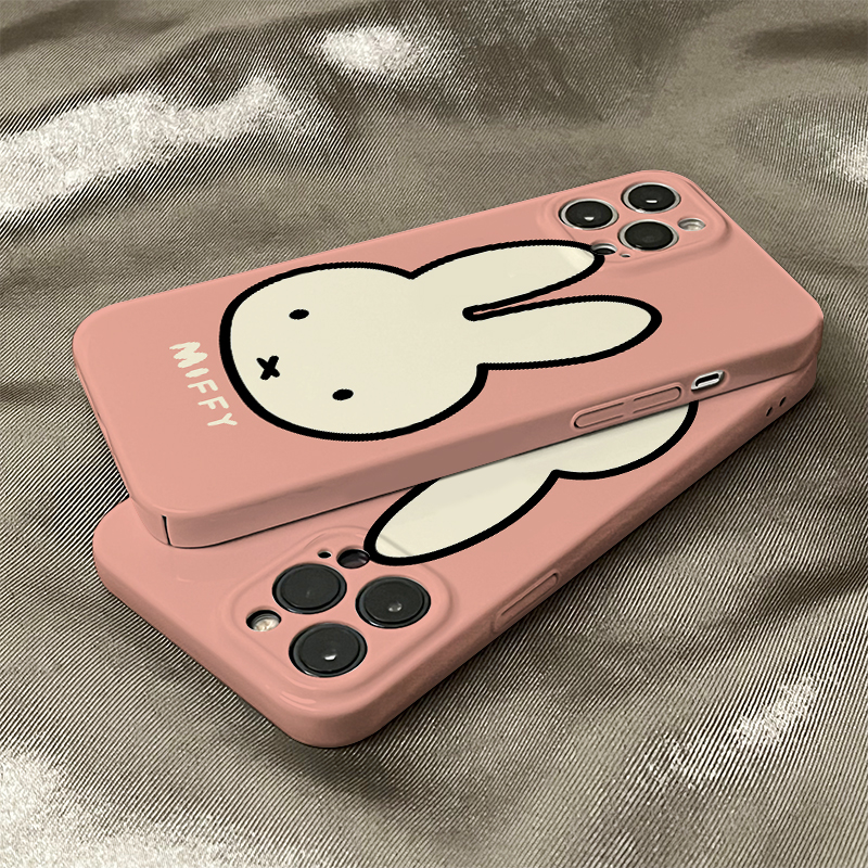 适用于iphone15promax苹果15手机壳14兔子头像新款13/14pro的菲林壳xr网红情侣xs高级感12卡通创意个性防摔套