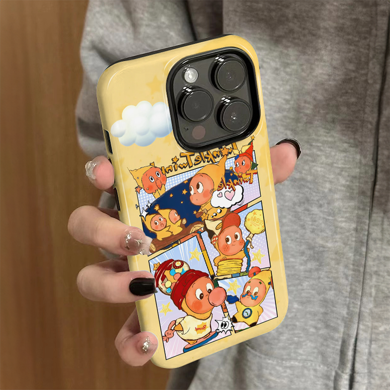 适用苹果16prox手机壳iPhone15proma新款iP14女12/13简约16e卡通8星星人潮xsmax防摔11保护套7可爱plus菲林xr