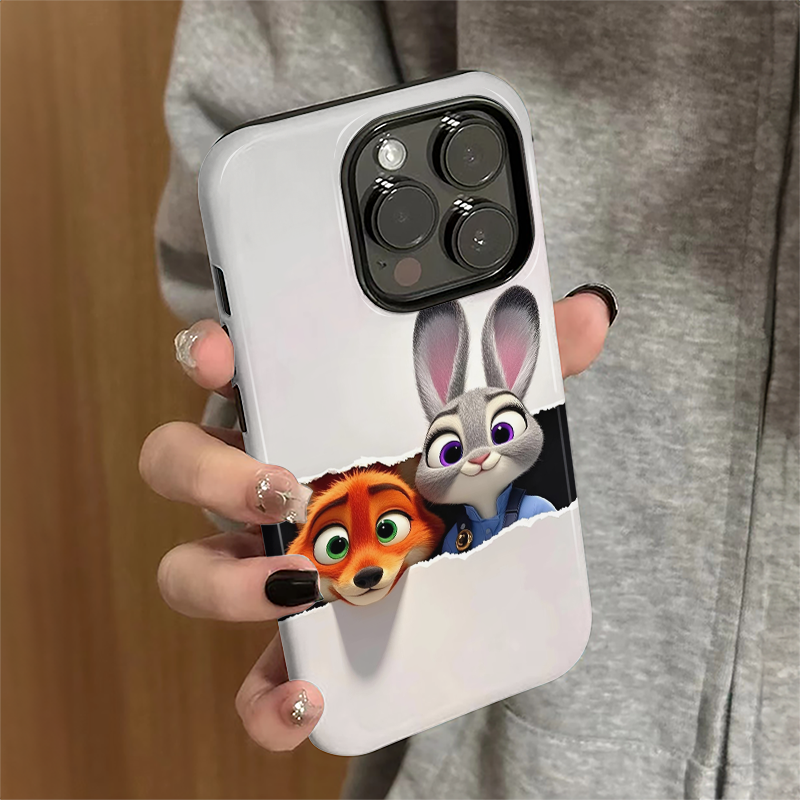 适用苹果16pro手机壳苹果15pro新款iPhone14promax简约iP13女16e卡通12朱迪尼克7硬11防摔xsmax套8plus菲林xr