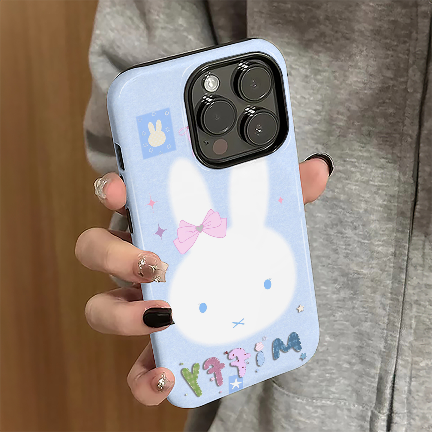 米菲兔子适用苹果17promax手机壳iPhone16pro可爱ip15pro女13日韩14新款xsmax卡通12防摔11保护套8/7plus菲林