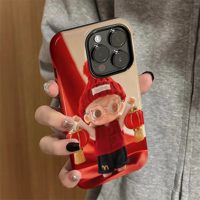 新年zsiga适用苹果16pro手机壳iPhone17promax卡通15pro红色14女13可爱xsmax新款12防摔11保护套8/7plus菲林