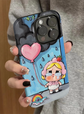 适用苹果16pro手机壳苹果15新款iPhone14promax简约iP13女16e气球女孩12卡通8可爱11防摔xsmax套7plus菲林xr