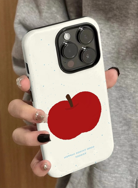 适用iPhone16手机壳苹果15promax新款iP13/14女12简约16e个性8菲林二合一xsmax防摔11保护套7plus泼墨苹果xr