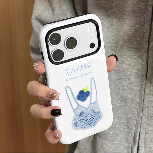 莓有烦恼适用苹果18promax手机壳iPhone17pro新款16小众15女14日韩防摔简约13华为8plus小米保护套oppo菲林xs