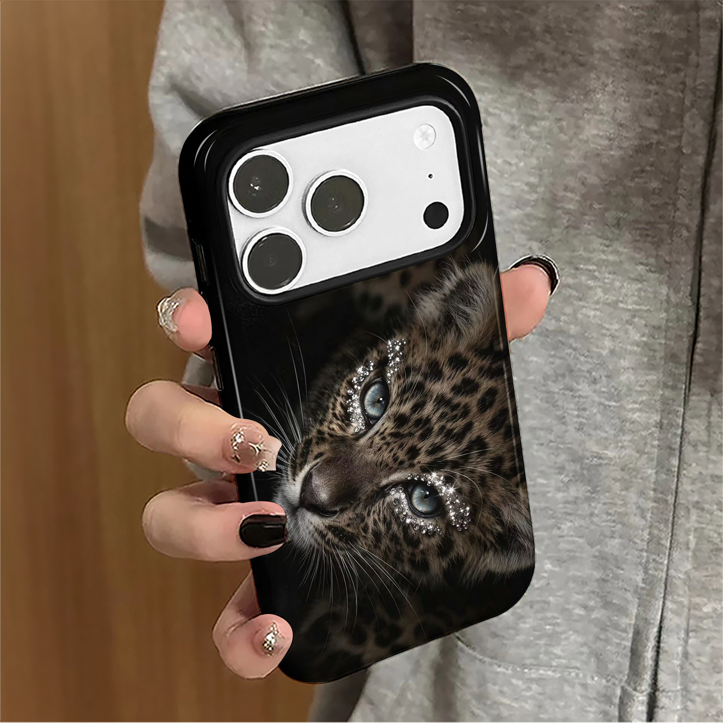 个性豹子适用苹果18promax手机壳iPhone17pro可爱16潮牌15女14日韩小米新款13华为oppo防摔保护套8plus菲林xs