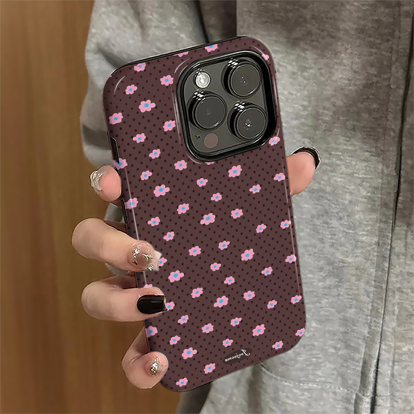 波点碎花适用苹果17promax手机壳iPhone16pro日韩iP15pro女13简约14新款12防摔11保护套xsmax秋冬8/7plus菲林