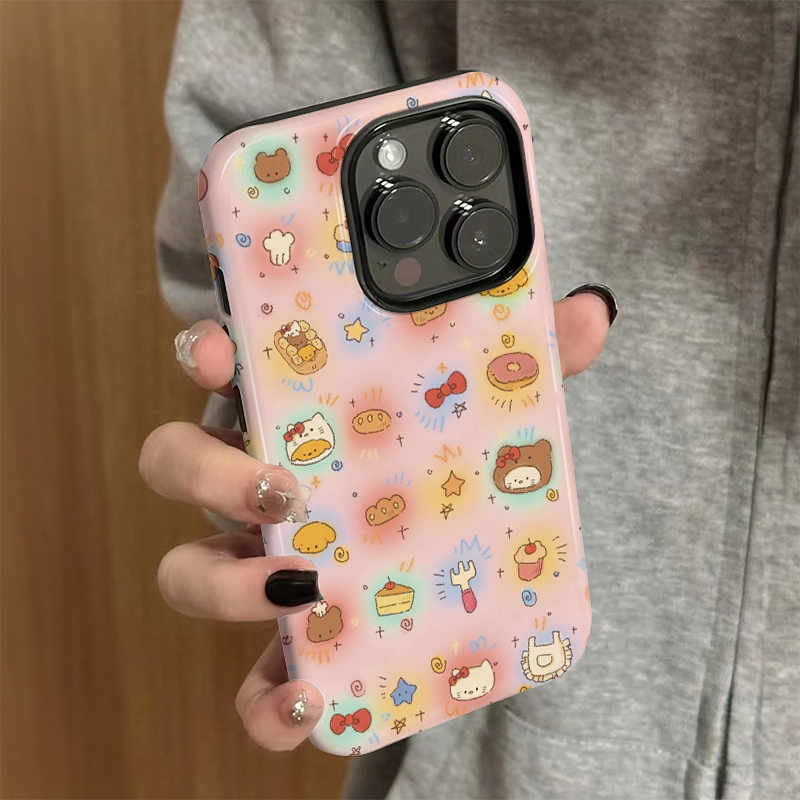 适用iPhone16手机壳女苹果15promax新款可爱iP13/14硅胶xr防摔保护套pro创意iP7/8小众plus糖果kt猫xsmax外壳