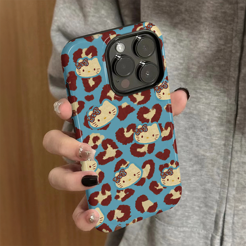 适用苹果15promax手机壳新款iPhone16女小众pro硅胶xr防摔保护套iP13/14个性iP7/8高级plus豹纹猫咪xsmax外壳