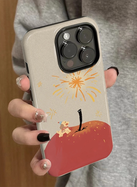 适用苹果16手机壳iPhone15promax新款iP13/12女简约14个性xsmax菲林二合一8防摔11保护套7高级plus苹果烟花xr