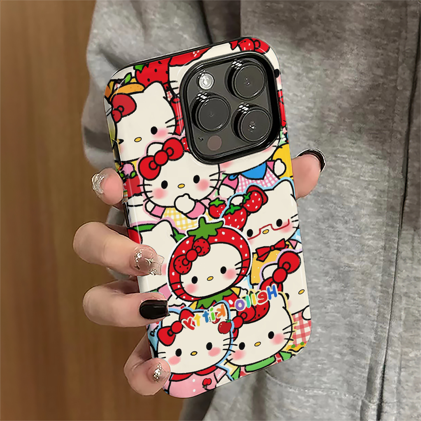 适用苹果16promax手机壳苹果15pro新款iPhone14pro女iP13简约12防摔11套8卡通7plus硬xsmax满屏kt猫xr菲林16e