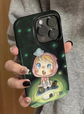 可爱POLAR适用苹果16pro手机壳iPhone17promax潮玩15pro女13卡通14新款xsmax个性12防摔11保护套8/7plus菲林